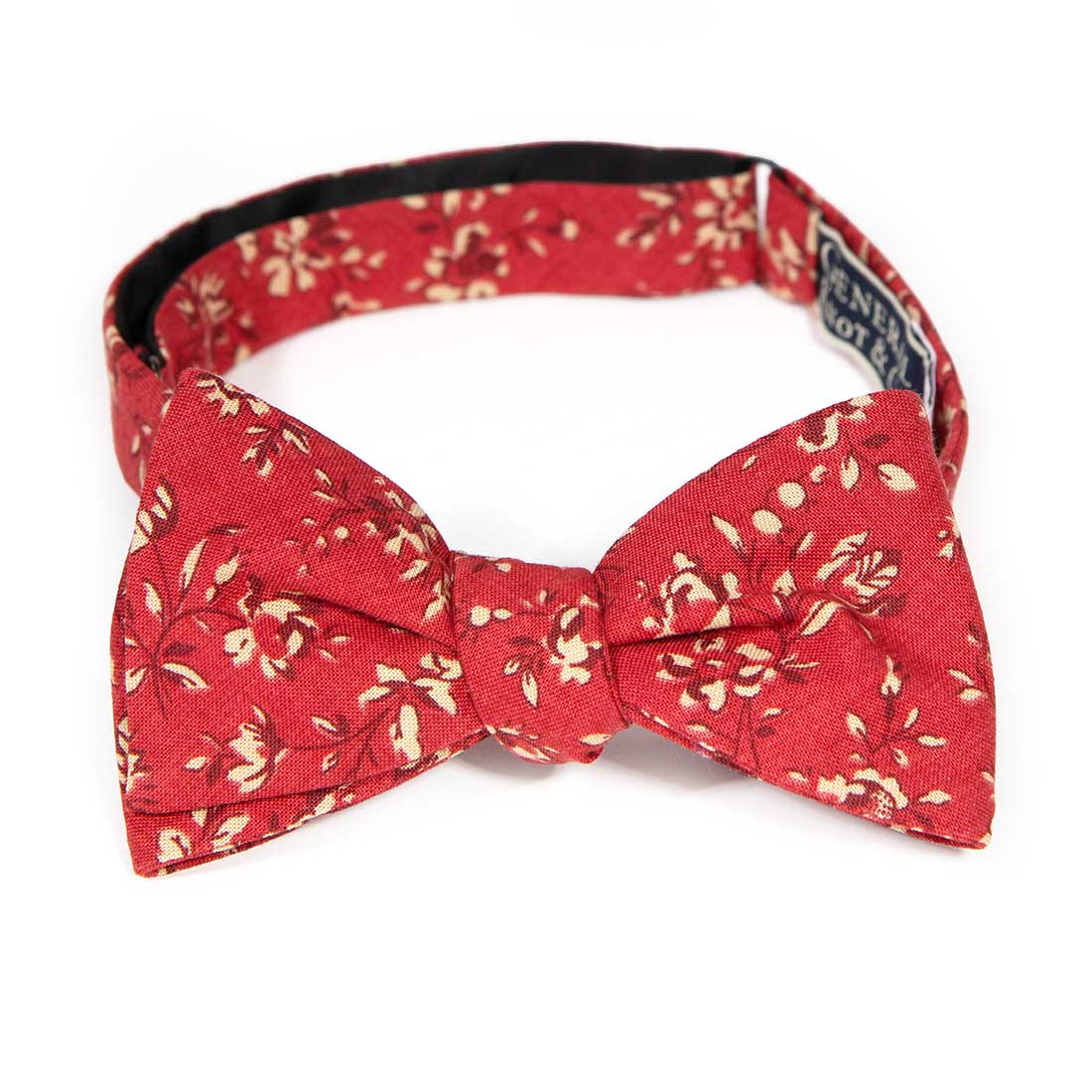 Vintage Rosebud Bow Tie