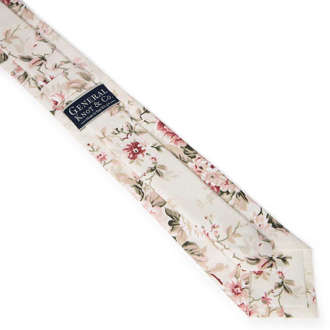 Cabbage Rose Necktie-Available to ship 3/29