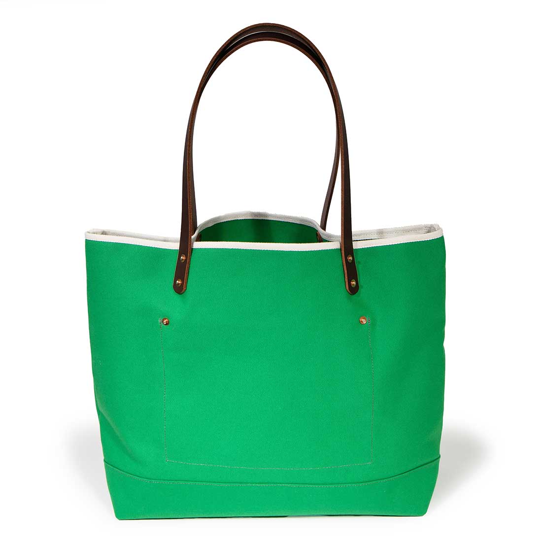 All Day Canvas Bucket Tote Kelly Green