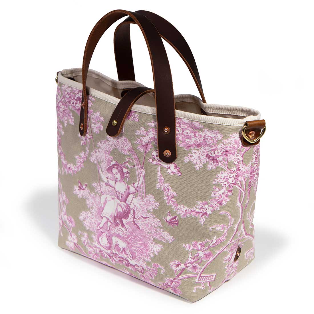 Sand & Rose Toile All Day Mini Tote