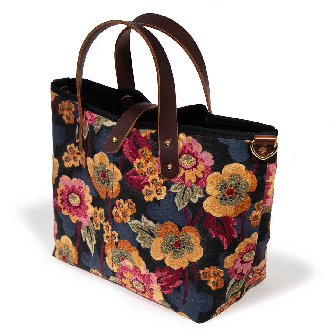 Vintage Midnight Meadow Mini Tote