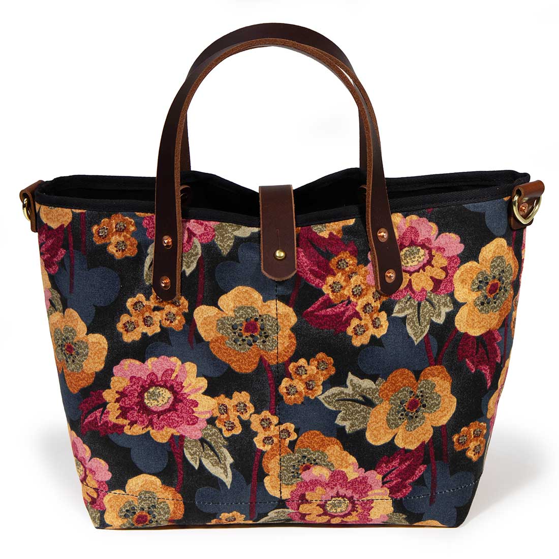 Vintage Midnight Meadow Mini Tote