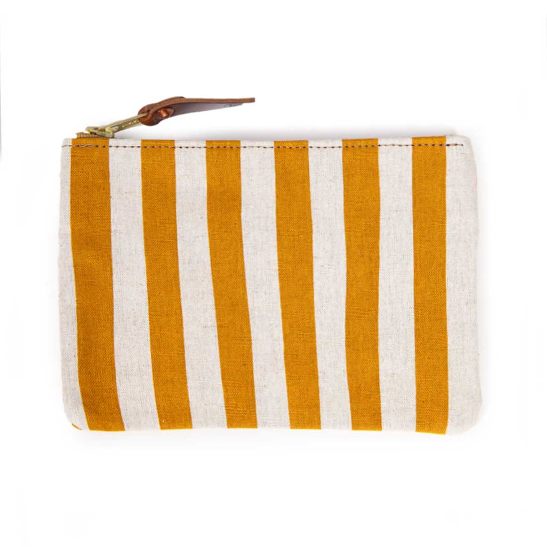 Gold Dot & Stripe Zipper Pouch