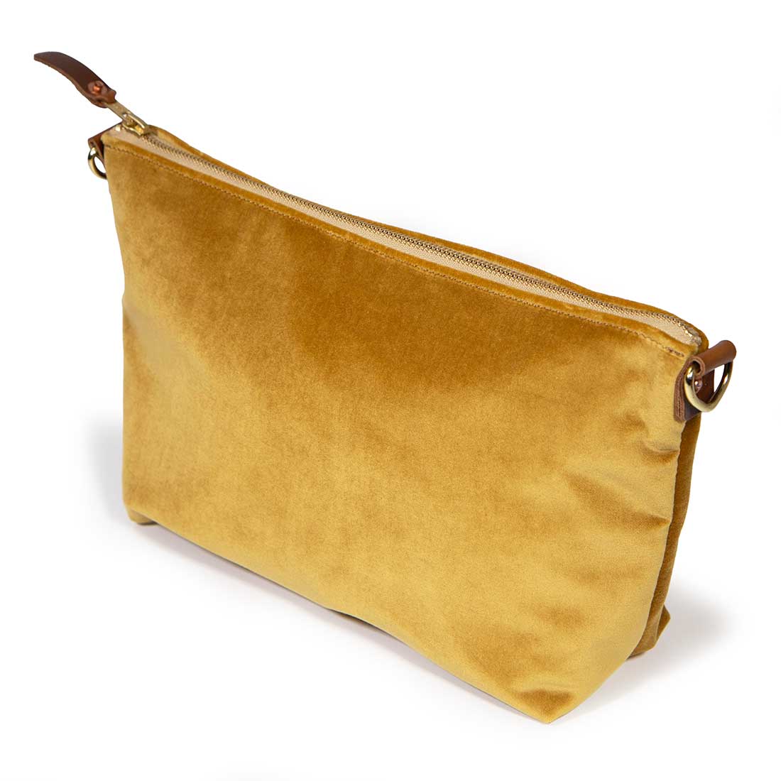 Everyday Velvet Clutch- Golden