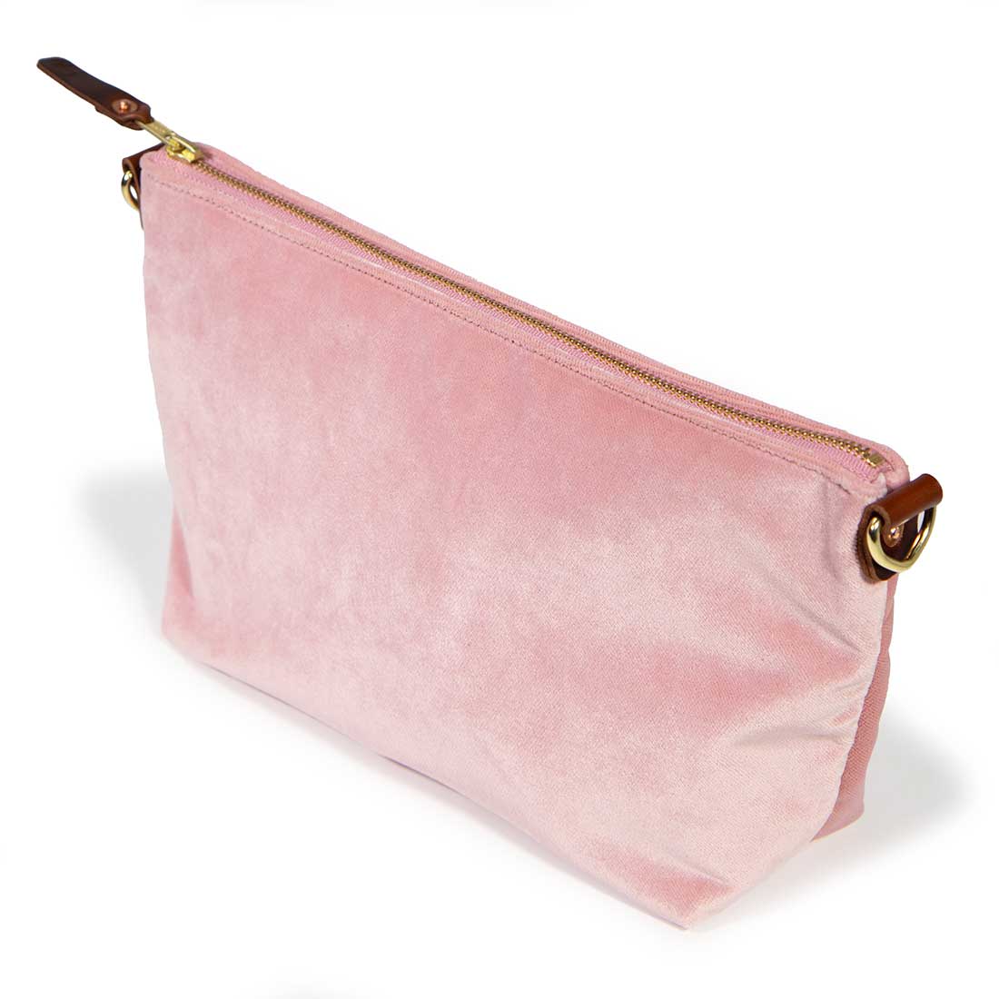 Everyday Velvet Clutch- Cameo