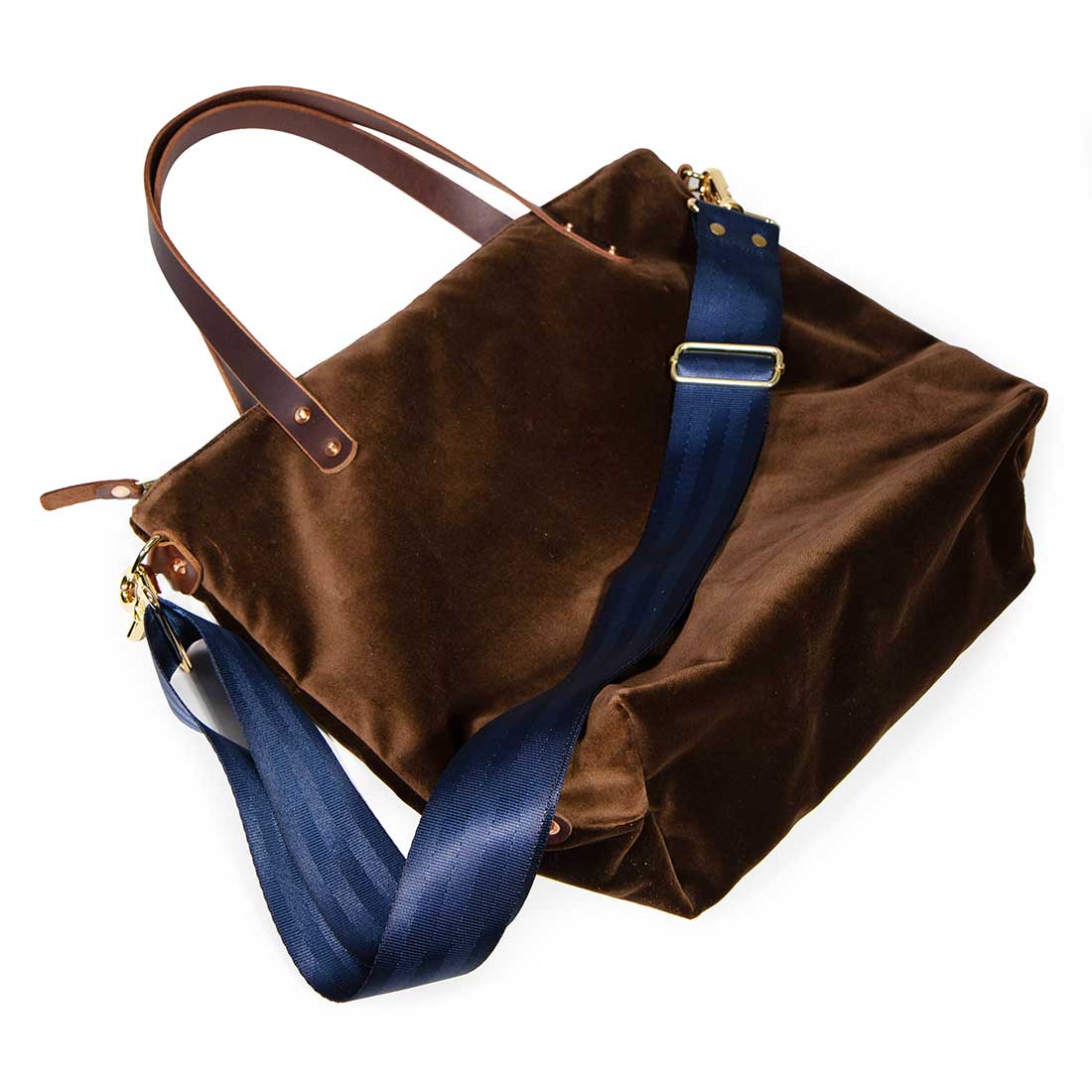 Velvet Nomad Tote- Walnut