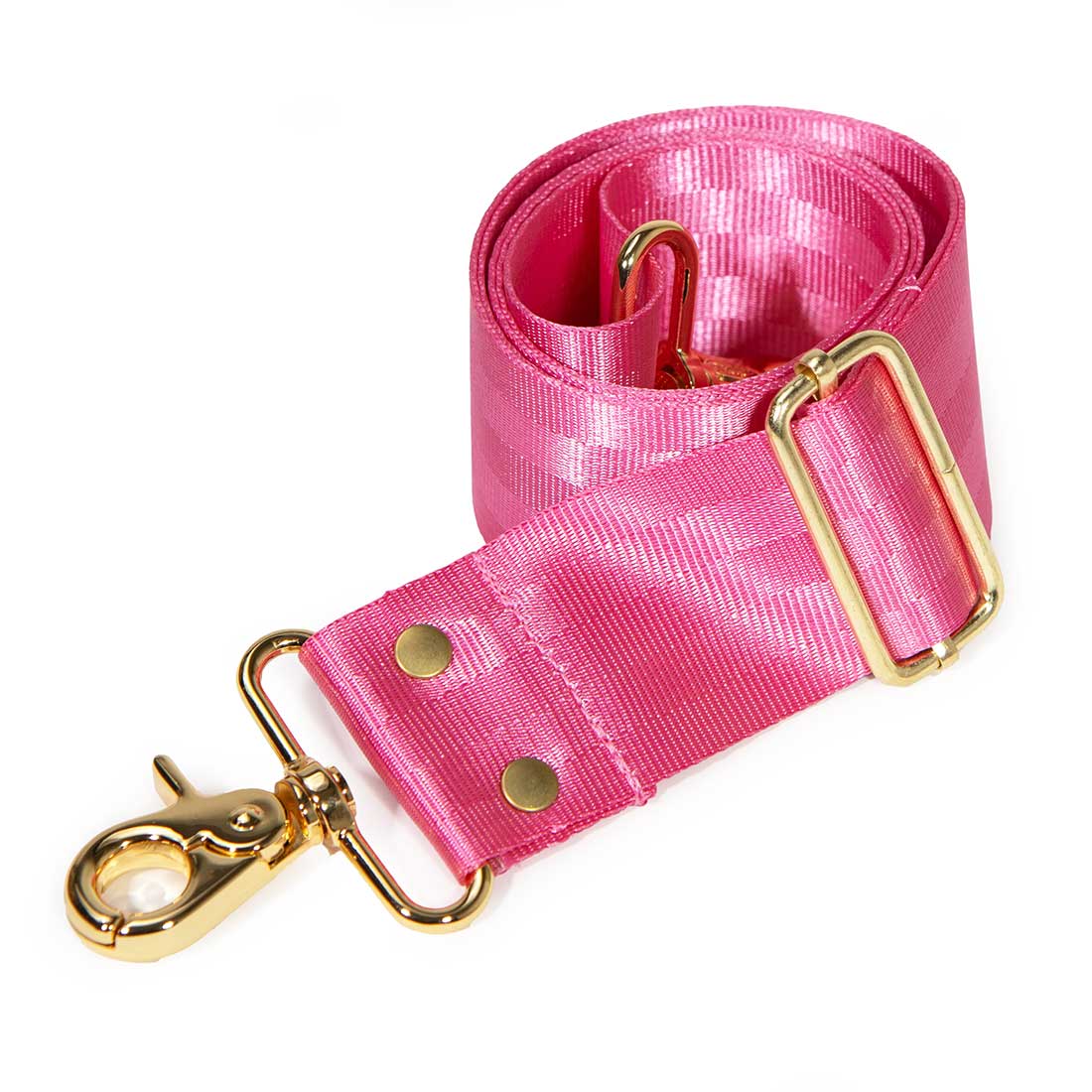 Satin Webbing Cross Body/Shoulder Strap- Rose