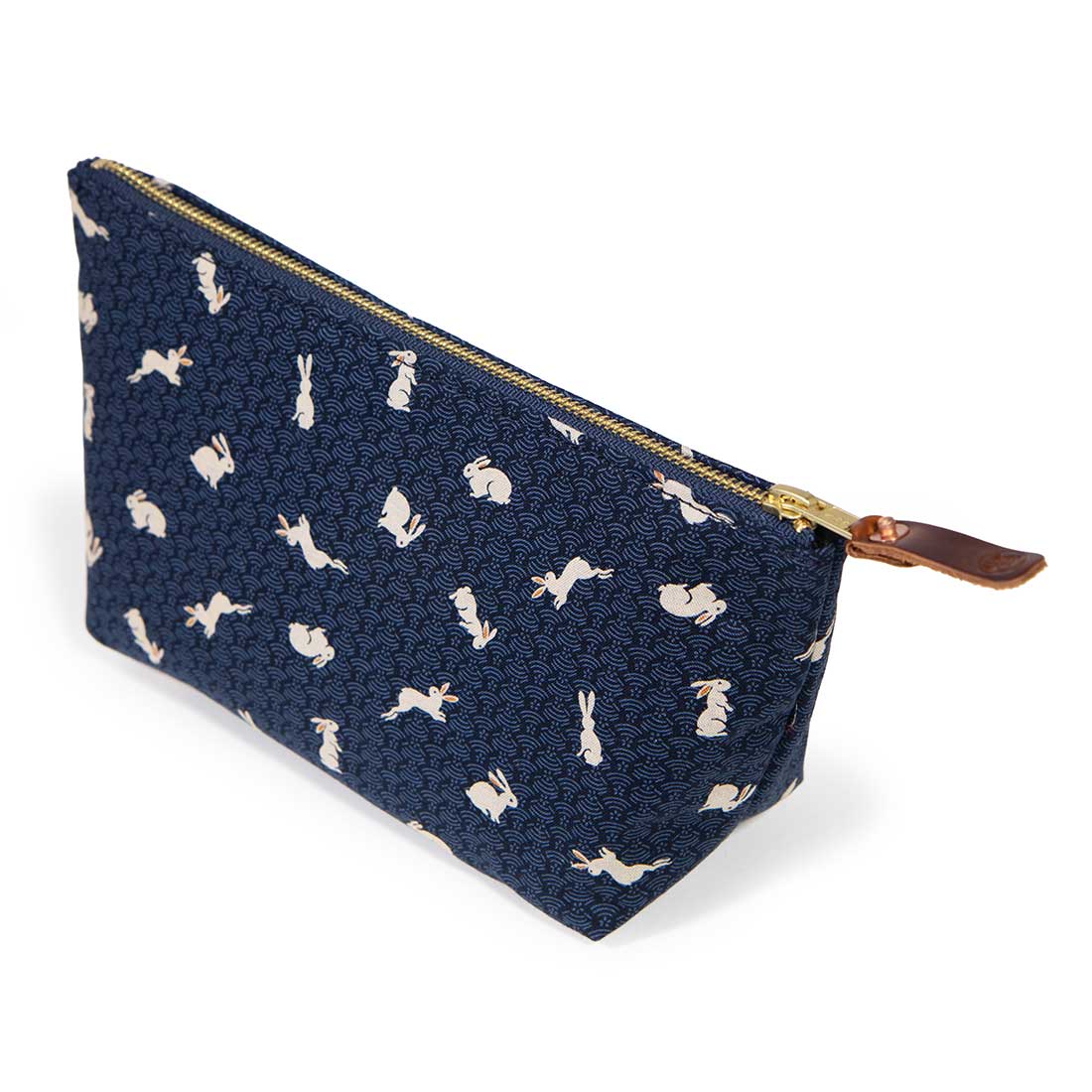 Nousagi Japanese Indigo Travel Clutch