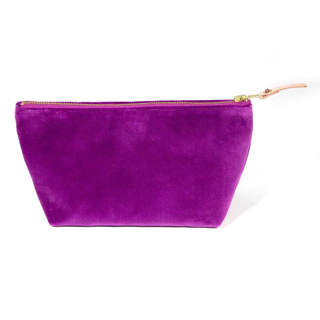 Velvet Travel Clutch-Fucshia