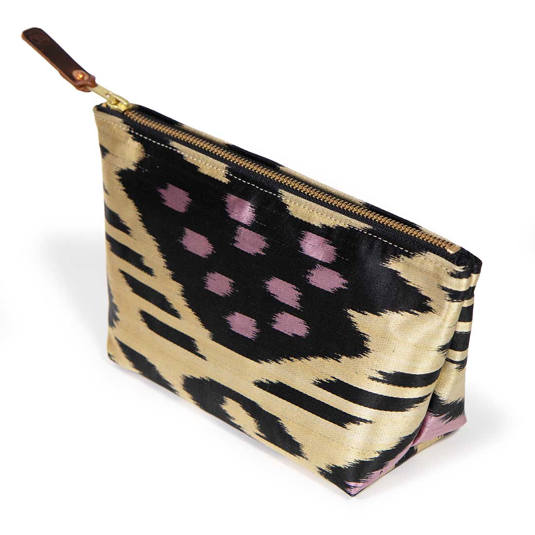 Maize & Lilac Ikat Travel Clutch